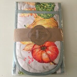 Maison d’Hermine 7” X 35” double oven glove 100% Lumina pattern cotton